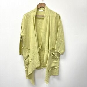Unbranded Made‎ in Italy Linen Laugenlook Cardigan OS